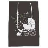 Partij van het Franse Bulldog-thema - Neutraal Bab Medium Cadeauzakje (Achterkant)