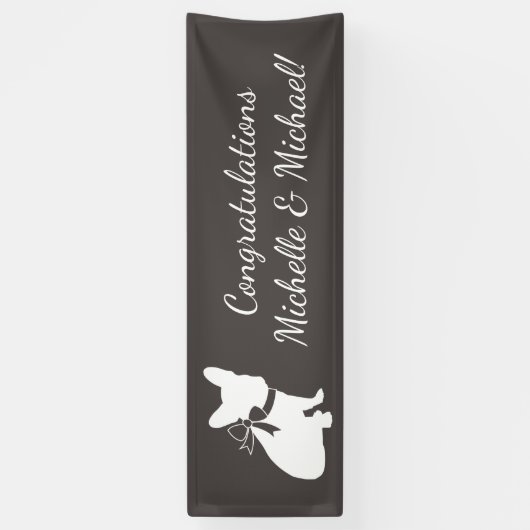 Partij van het Franse Bulldog-thema - Neutraal Bab Spandoek (Verticaal)