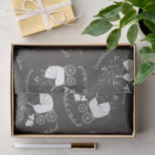 Partij van het Franse Bulldog-thema - Neutraal Bab Tissuepapier (Geschenk)