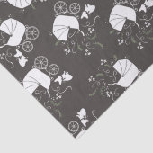 Partij van het Franse Bulldog-thema - Neutraal Bab Tissuepapier (Detail)