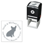Partij van het Franse Bulldog-thema - Neutraal Bab Zelfinktende Stempel (In situ)