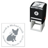 Partij van het Franse Bulldog-thema - Neutraal Bab Zelfinktende Stempel (In situ)