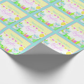 Partij van het kind Llamas op maat Cadeaupapier (Hoek)