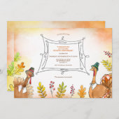 partij van het Thanksgiving Jubileum Kaart (Voorkant / Achterkant)