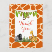 Partij van het Thema van het Oerwoud van de safari Briefkaart (Voorkant)