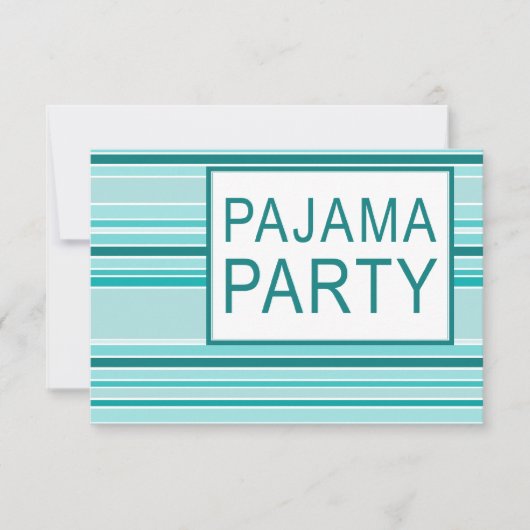 partij van pajama kaart (Voorkant)