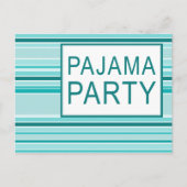 partij van pajama uitnodiging briefkaart (Voorkant)
