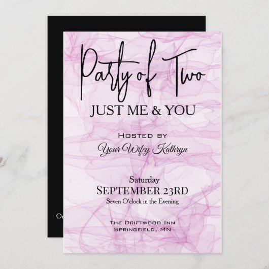 Partij van twee kaart (Voorkant / Achterkant)