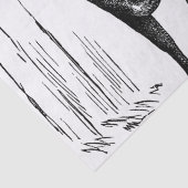 Partij vintage koe Boerderij Tissuepapier (Detail)