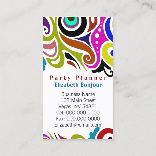 Partij ~ Visitekaartje (Achterkant)