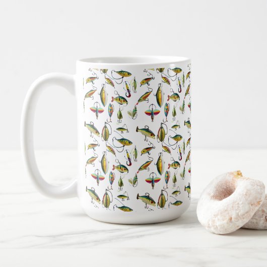 Partij Vislokmiddelen Patroon Koffiemok (Met donut)