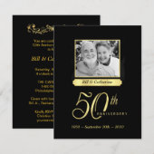 Partij voor 50e Jubileum - Aangepaste fotouitnodig Kaart (Voorkant / Achterkant)