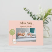 Partij voor adoptie "Gotcha" voor meisjes personal Kaart (Staand voorkant)