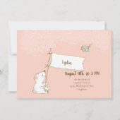 Partij voor adoptie "Gotcha" voor meisjes personal Kaart (Achterkant)