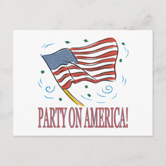 Partij voor Amerika Uitnodiging Briefkaart