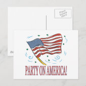 Partij voor Amerika Uitnodiging Briefkaart (Voorkant / Achterkant)