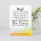 Partij voor brandbestrijding kaart (Staand voorkant)