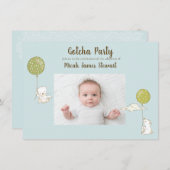 Partij voor de adoptiepartij "Gotcha" voor jongen  Kaart (Voorkant / Achterkant)