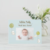 Partij voor de adoptiepartij "Gotcha" voor jongen  Kaart (Staand voorkant)