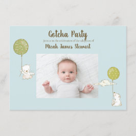 Partij voor de adoptiepartij "Gotcha" voor jongen  Kaart