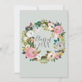 Partij voor de Floral-graduatie Kaart (Achterkant)