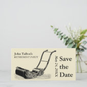  PARTIJ voor de gedwongen pensionering van de moto Save The Date (Staand voorkant)