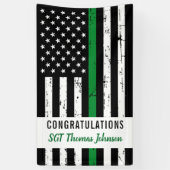 Partij voor de Groene Lijn voor het Militair Leger Spandoek (Verticaal)