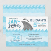 Partij voor de Haai van Birthday onder het Zee Kaart (Voorkant / Achterkant)