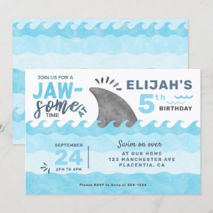 Partij voor de Haai van Birthday onder het Zee Kaart