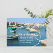 Partij voor de opvang van posthuwelijken gehuwd op kaart (Staand voorkant)