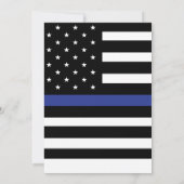 Partij voor de Pensioen van de blauwe lijn voor pa Kaart (Achterkant)