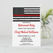 Partij voor de pensioen van de brandweerman met de kaart (Staand voorkant)