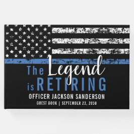 Partij voor de pensionering van een politiefunctio gastenboek