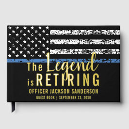 Partij voor de pensionering van een politiefunctio gastenboek