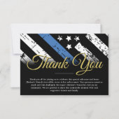 Partij voor de pensionering van politieagenten bedankkaart (Voorkant)