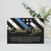 Partij voor de pensionering van politieagenten bedankkaart (Staand voorkant)