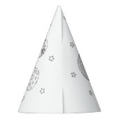 Partij voor de Ruimte - Kleur uw eigen Pet Feesthoedjes (Achterkant)