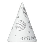 Partij voor de Ruimte - Kleur uw eigen Pet Feesthoedjes (Links)