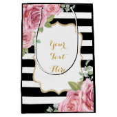  partij voor de Waterverf van Parijs roze rozen Medium Cadeauzakje (Voorkant)