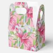 Partij voor Doos-Roze gelilies Bedankdoosjes (Geopend)