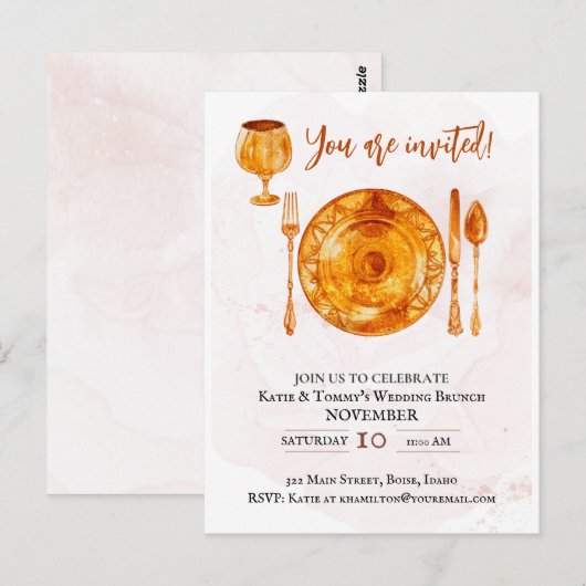 Partij voor een goudmakerij briefkaart (Voorkant / Achterkant)