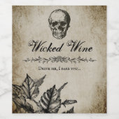 Partij voor een onteigening wijn etiket (Enkel label)