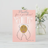 Partij voor een prinses kaart (Staand voorkant)