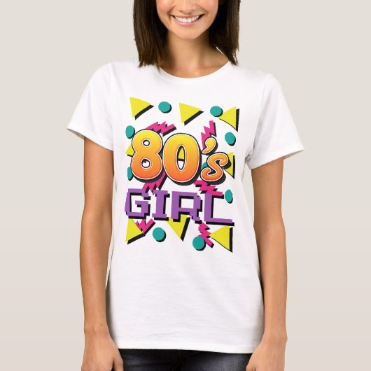  partij voor Girl Retro T-shirt (Voorkant)
