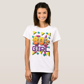  partij voor Girl Retro T-shirt (Voorkant volledig)