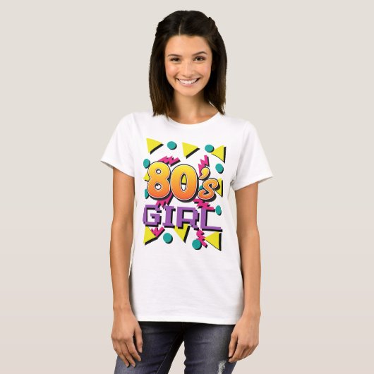  partij voor Girl Retro T-shirt (Voorkant volledig)