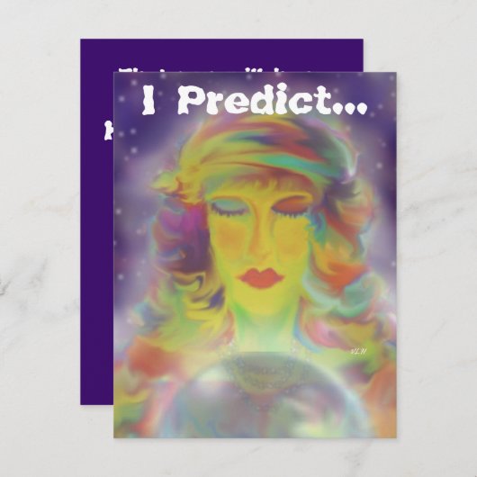 Partij voor Gypsy Prediction Halloween Kaart (Voorkant / Achterkant)