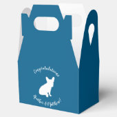 Partij voor het thema Bulldog - Baby shower Blue Bedankdoosjes (Geopend)
