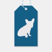 Partij voor het thema Bulldog - Baby shower Blue Cadeaulabel (Voorkant)