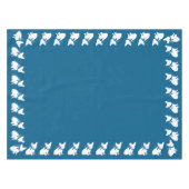 Partij voor het thema Bulldog - Baby shower Blue Tafelkleed (Voorkant (Horizontaal))